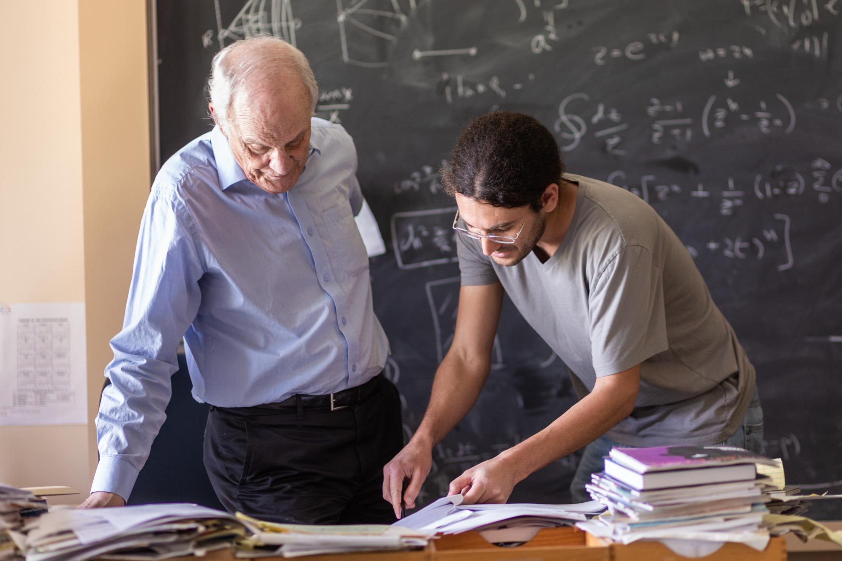 graduate student with faculty mentor